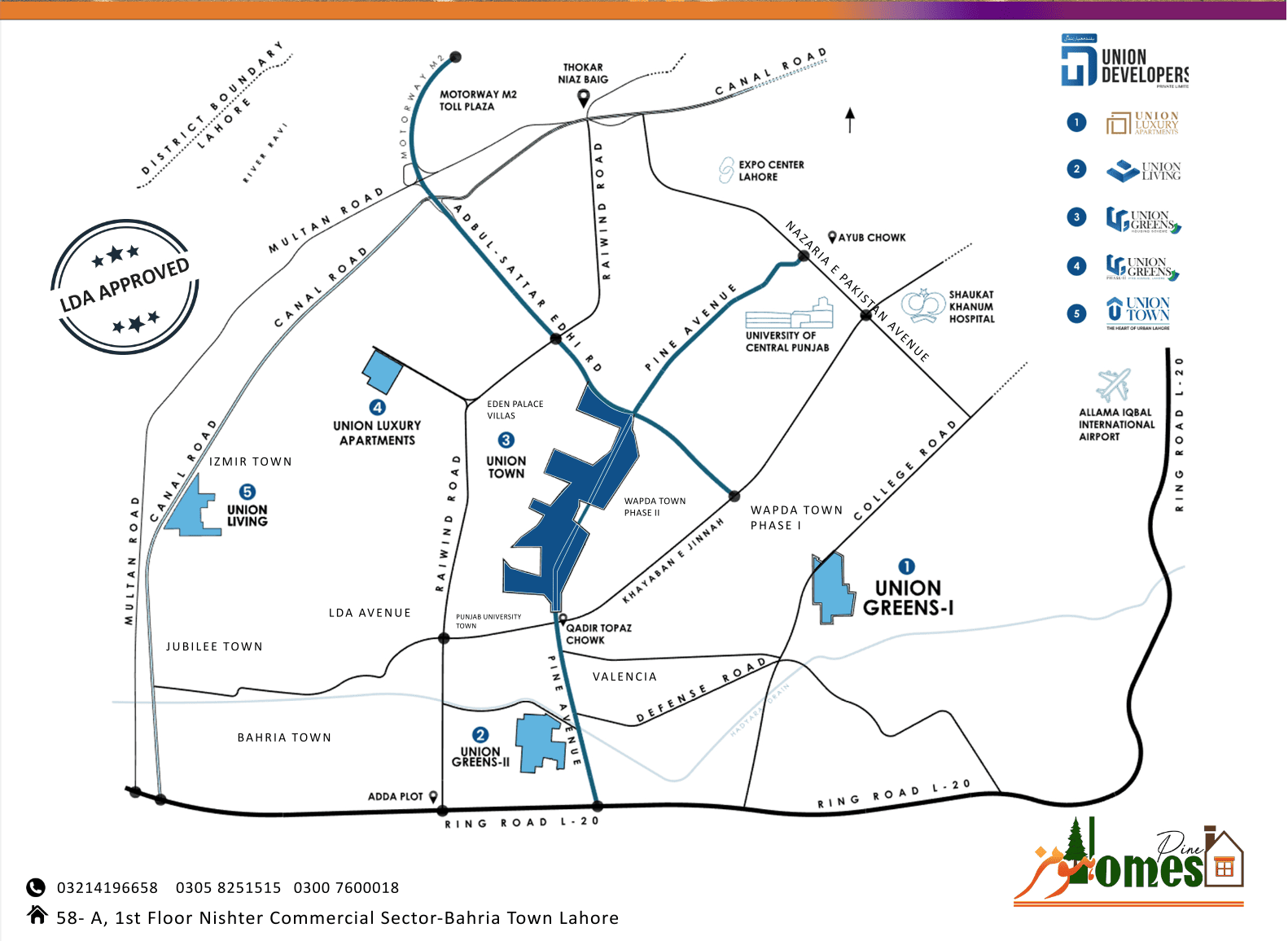 Location Pine Homes