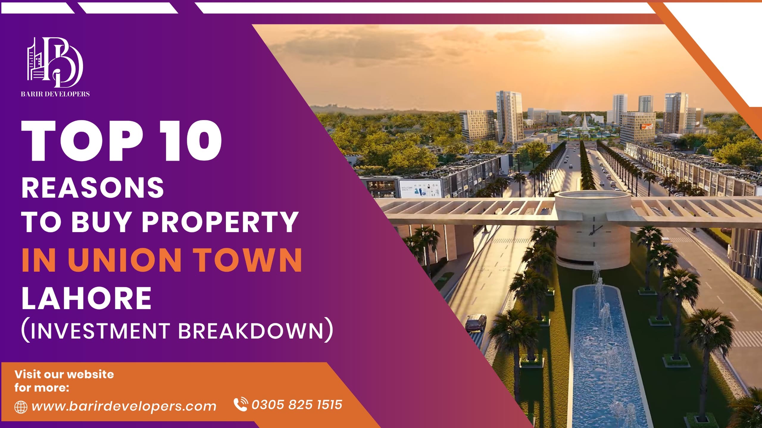 Top 10 reasons to buy in Union Town